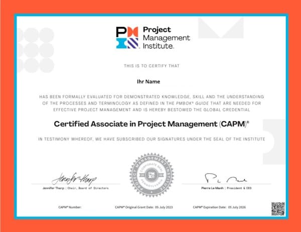 CAPM-Zertifikat