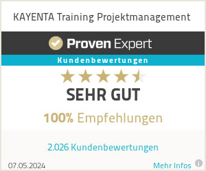Erfahrungen & Bewertungen zu KAYENTA Training Projektmanagement